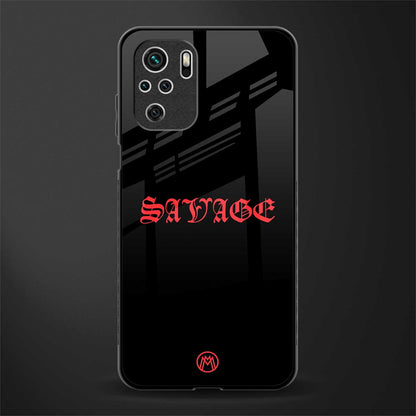 savage glass case for redmi note 10s image