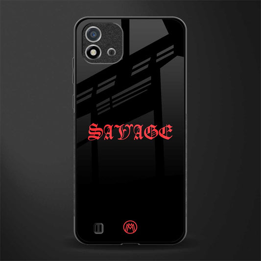 savage glass case for realme c20 image