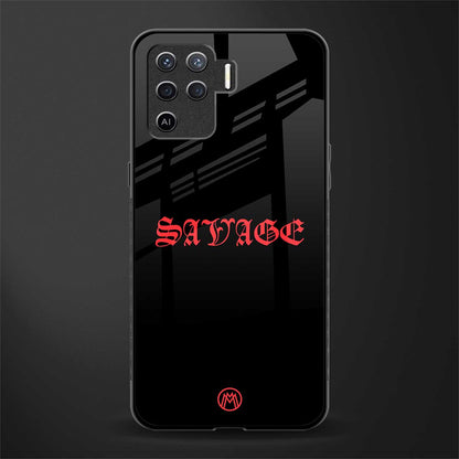 savage glass case for oppo f19 pro image