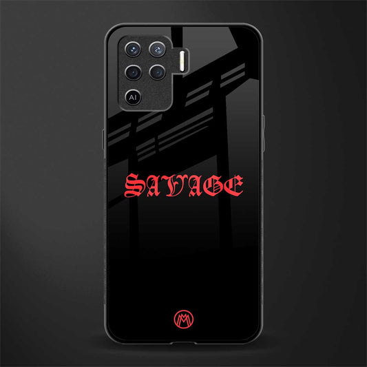 savage glass case for oppo f19 pro image