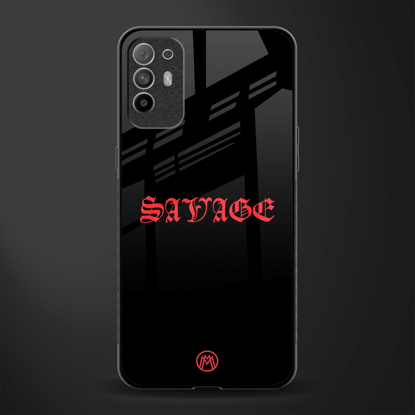 savage glass case for oppo f19 pro plus image