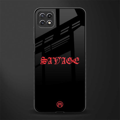 savage glass case for samsung galaxy a22 5g image