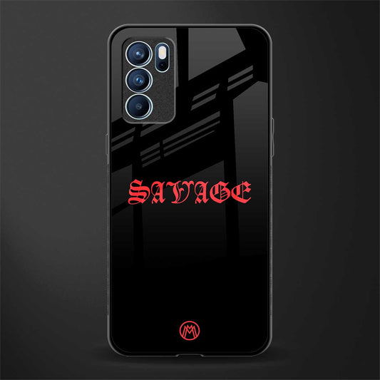 savage glass case for oppo reno6 5g image