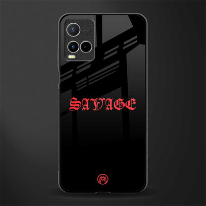 savage glass case for vivo y21 image