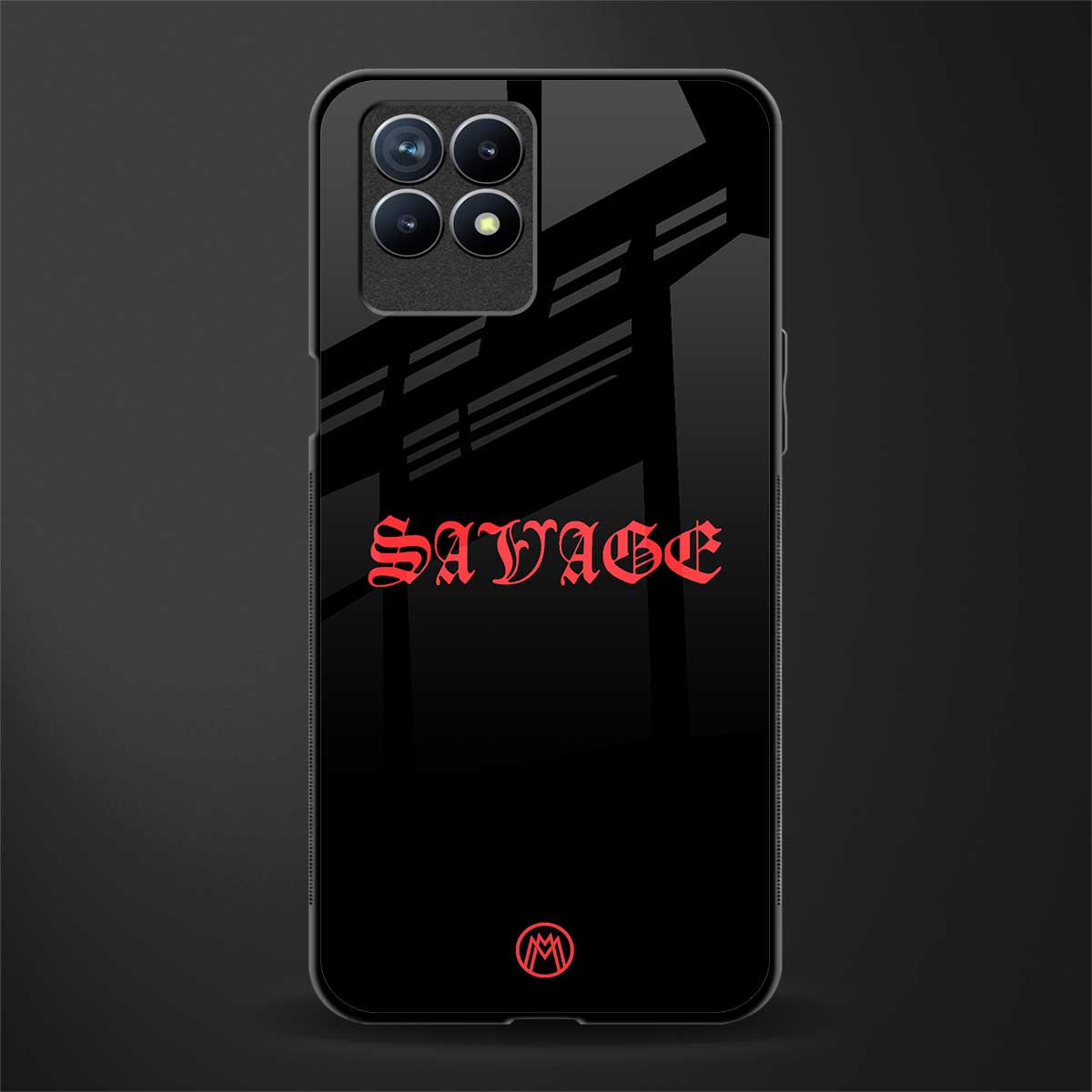 savage glass case for realme 8i image
