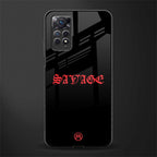 savage back phone cover | glass case for redmi note 11 pro plus 4g/5g