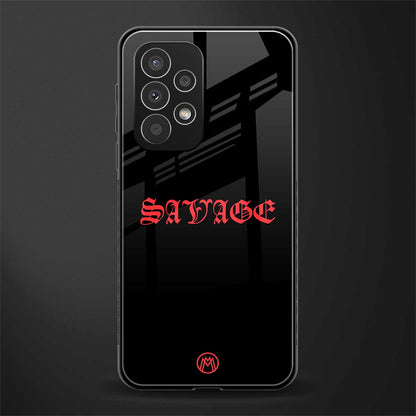 savage back phone cover | glass case for samsung galaxy a53 5g