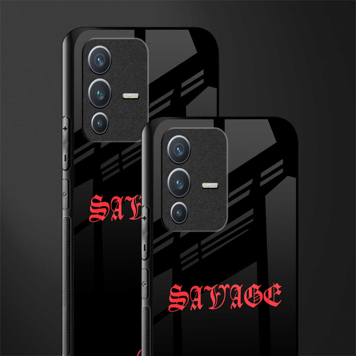 savage glass case for vivo v23 5g image-2