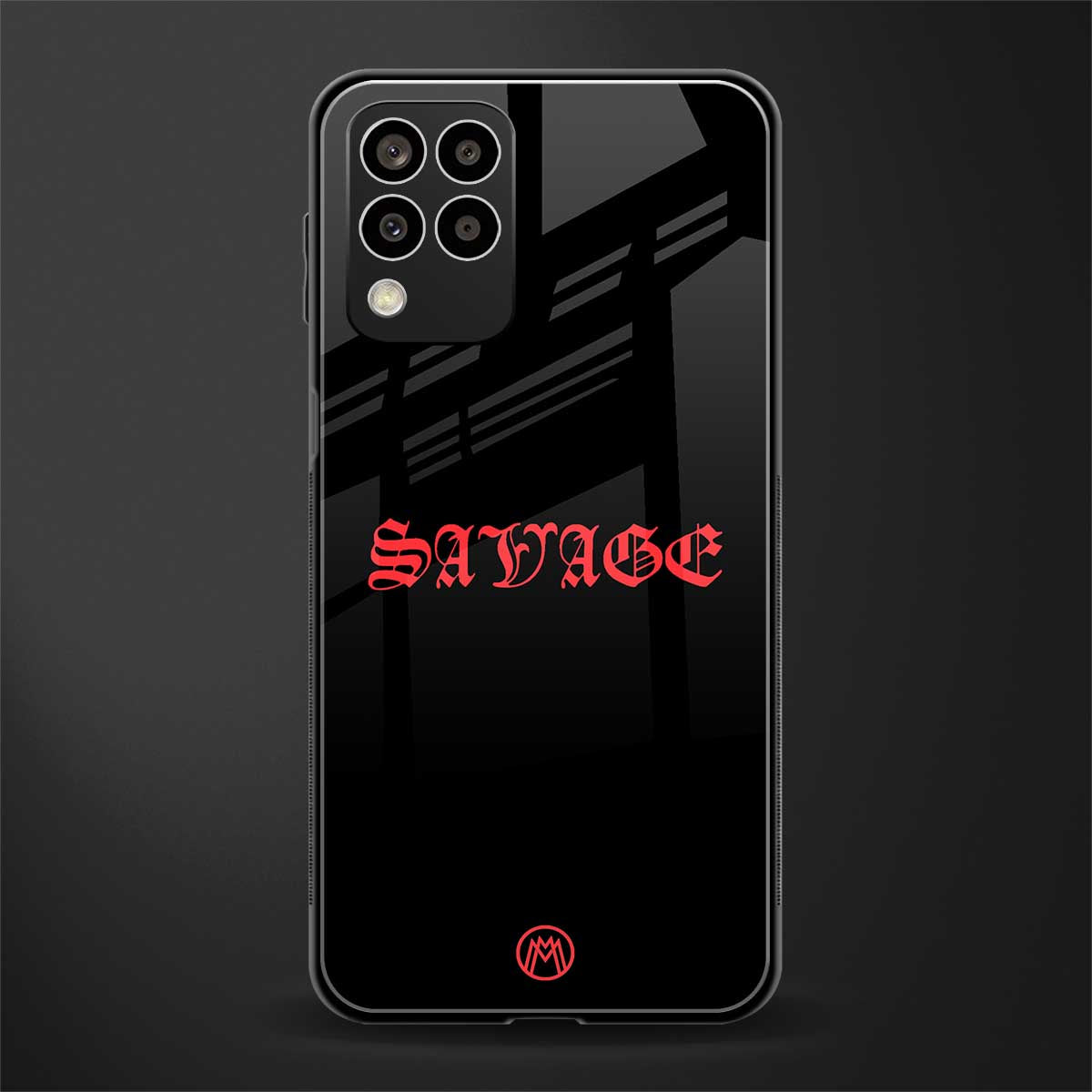 savage back phone cover | glass case for samsung galaxy m33 5g
