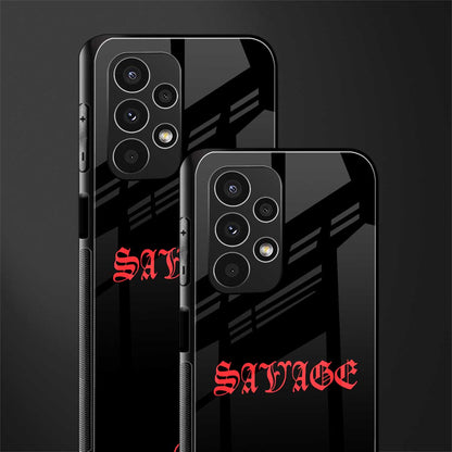 savage back phone cover | glass case for samsung galaxy a13 4g