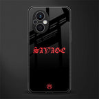 savage back phone cover | glass case for oppo f21 pro 5g