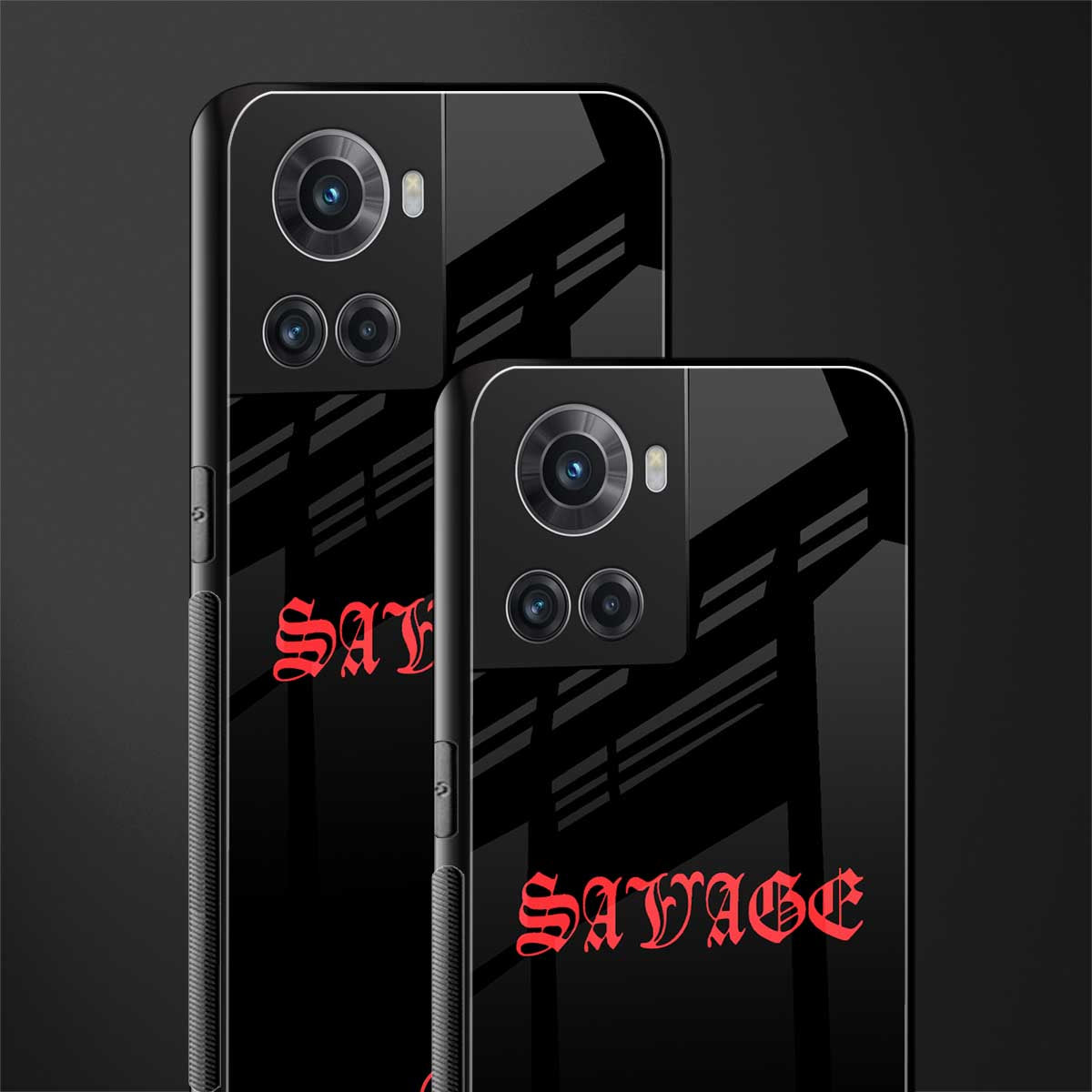 savage back phone cover | glass case for oneplus 10r 5g