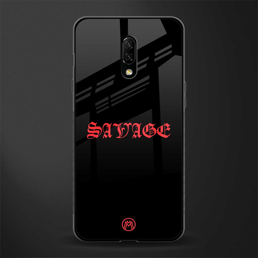 savage glass case for oneplus 7 image