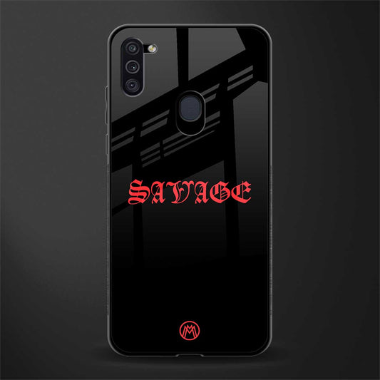 savage glass case for samsung galaxy m11 image