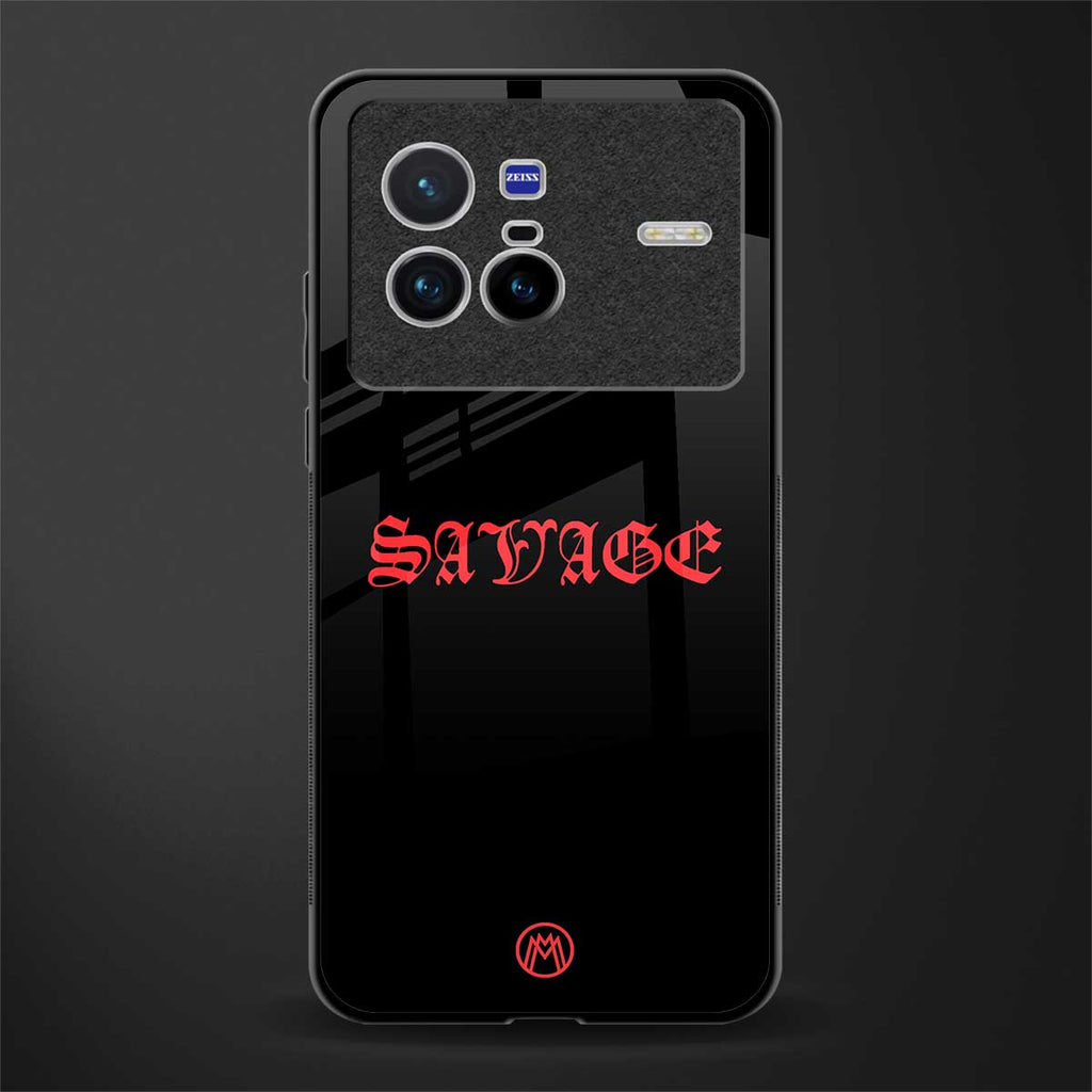 savage glass case for vivo x80 image