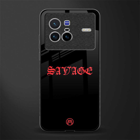 savage glass case for vivo x80 image