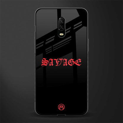 savage glass case for oneplus 6t image