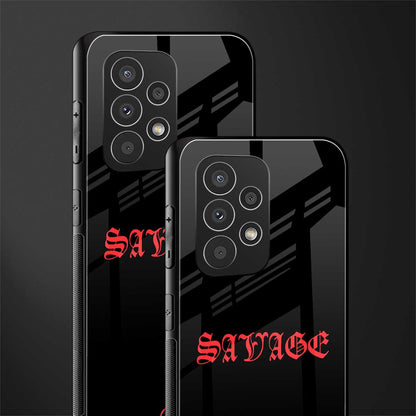 savage back phone cover | glass case for samsung galaxy a33 5g