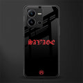 savage back phone cover | glass case for vivo v25-5g