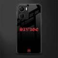 savage back phone cover | glass case for vivo y16