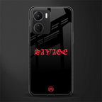 savage back phone cover | glass case for vivo y16