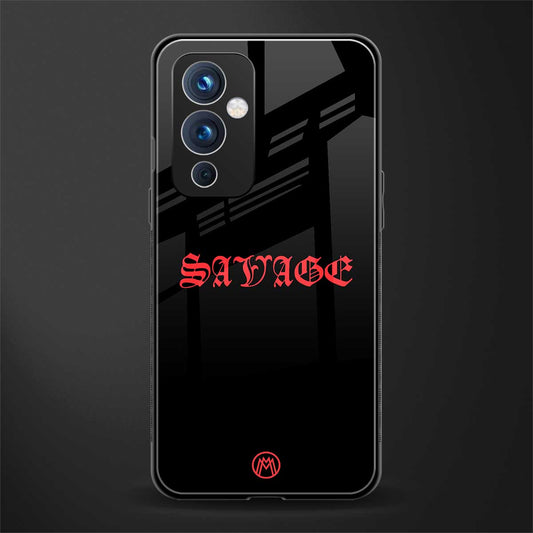 savage back phone cover | glass case for oneplus 9