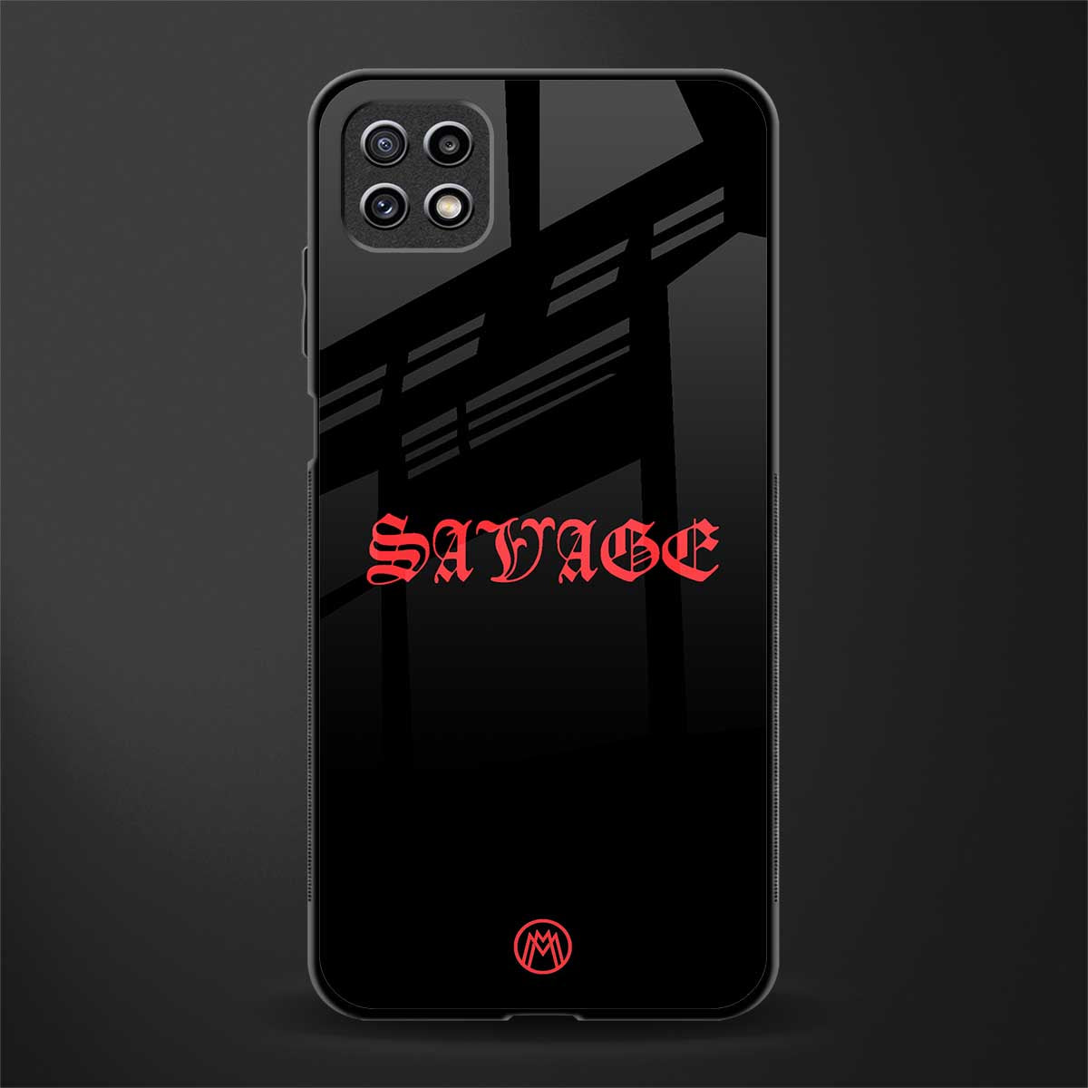 savage back phone cover | glass case for samsung galaxy f42