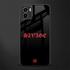 savage back phone cover | glass case for vivo y72