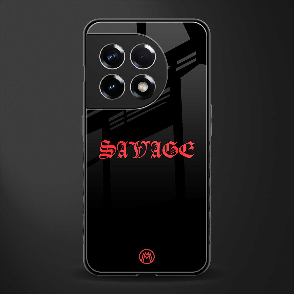 savage back phone cover | glass case for oneplus 11r