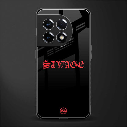 savage back phone cover | glass case for oneplus 11r