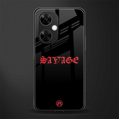 savage back phone cover | glass case for oneplus nord ce 3 lite