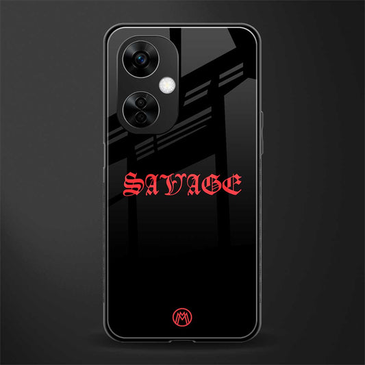 savage back phone cover | glass case for oneplus nord ce 3 lite
