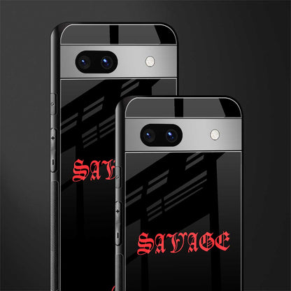 savage back phone cover | glass case for Google Pixel 7A