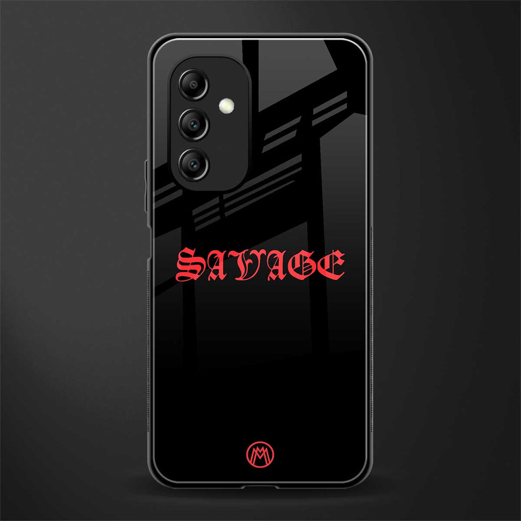 savage back phone cover | glass case for samsung galaxy a14 5g