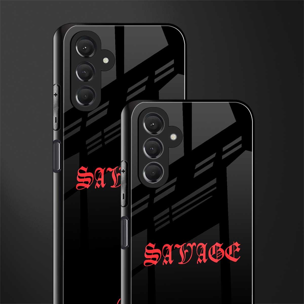 savage back phone cover | glass case for samsun galaxy a24 4g