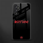 savage back phone cover | glass case for samsun galaxy a24 4g