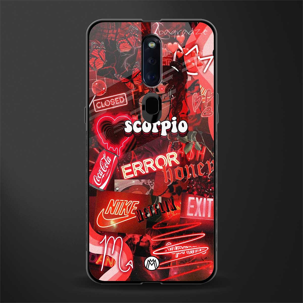scorpio aesthetic collage glass case for oppo f11 pro image