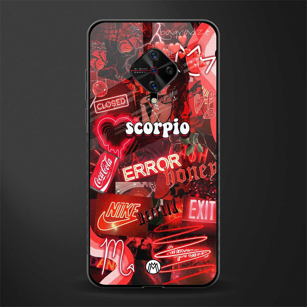 scorpio aesthetic collage glass case for vivo s1 pro image