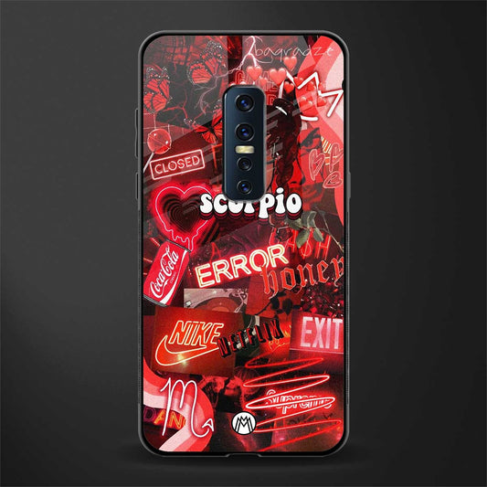 scorpio aesthetic collage glass case for vivo v17 pro image
