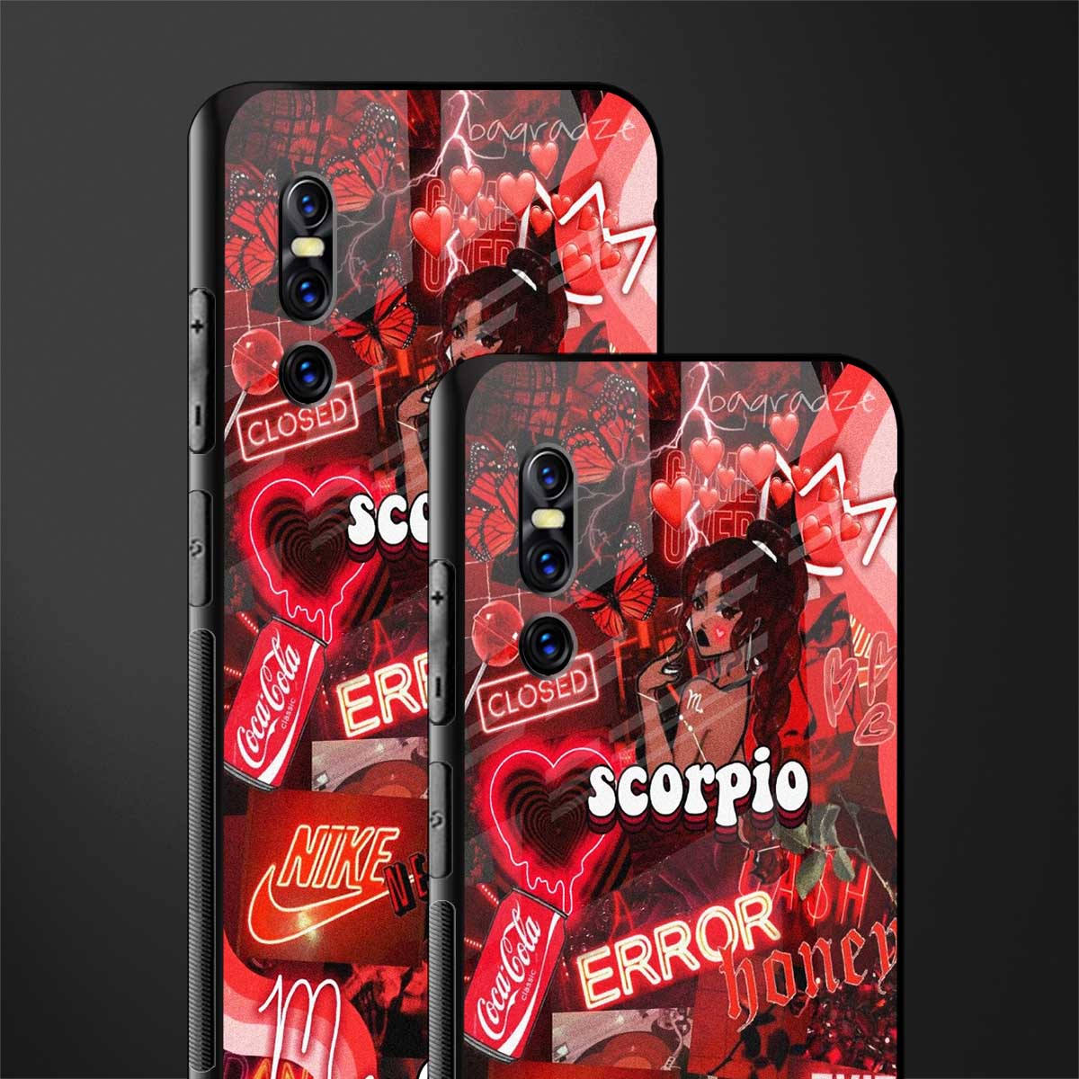 scorpio aesthetic collage glass case for vivo v15 pro image-2