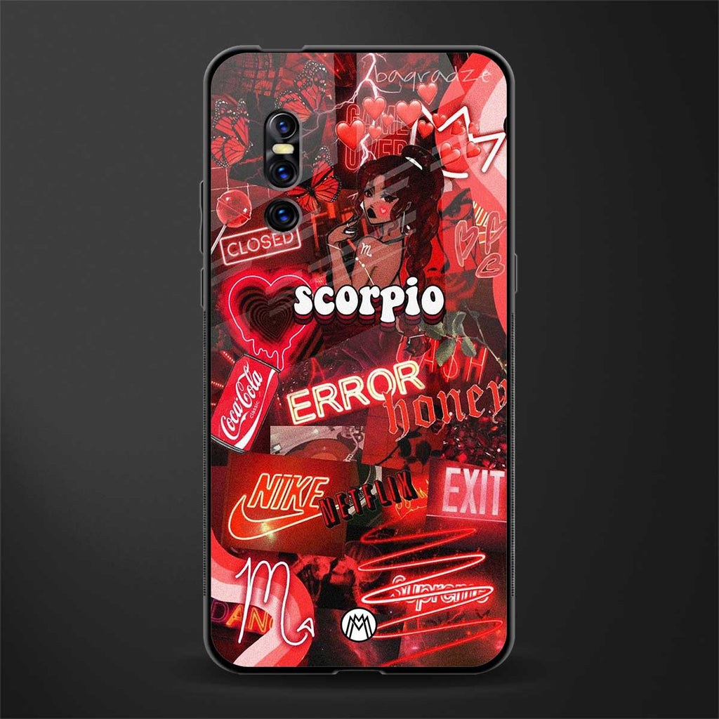 scorpio aesthetic collage glass case for vivo v15 pro image