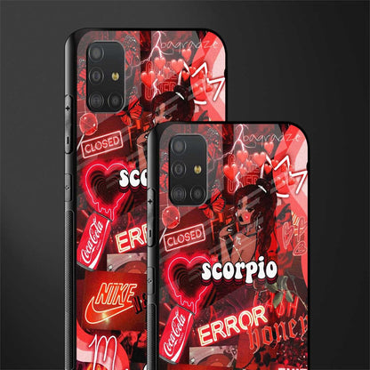 scorpio aesthetic collage glass case for samsung galaxy a51 image-2