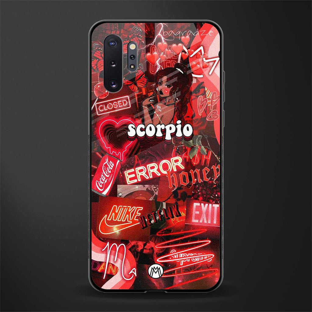 scorpio aesthetic collage glass case for samsung galaxy note 10 plus image