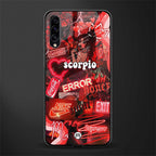 scorpio aesthetic collage glass case for samsung galaxy a70 image