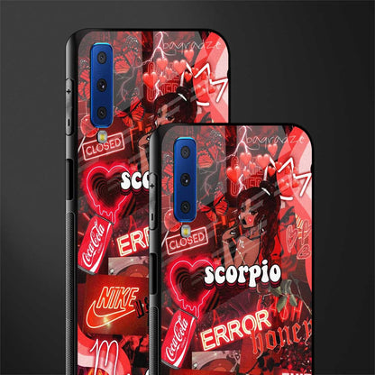 scorpio aesthetic collage glass case for samsung galaxy a7 2018 image-2