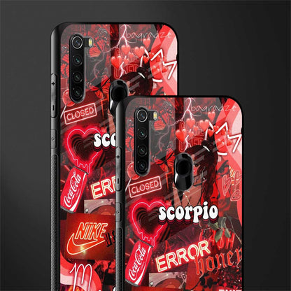 scorpio aesthetic collage glass case for redmi note 8 image-2