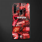 scorpio aesthetic collage glass case for redmi note 8 image