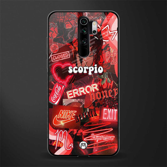 scorpio aesthetic collage glass case for redmi note 8 pro image