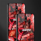 scorpio aesthetic collage glass case for redmi 8a image-2