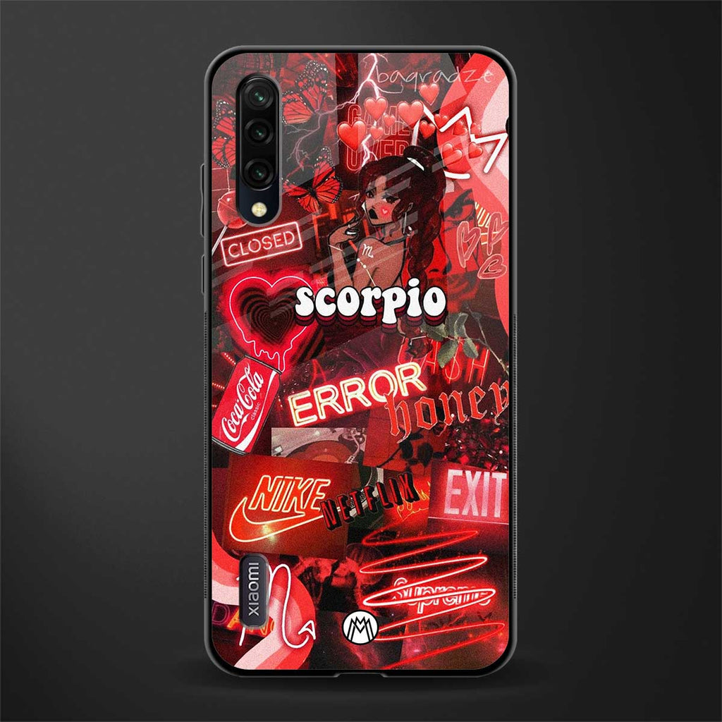 scorpio aesthetic collage glass case for mi a3 redmi a3 image